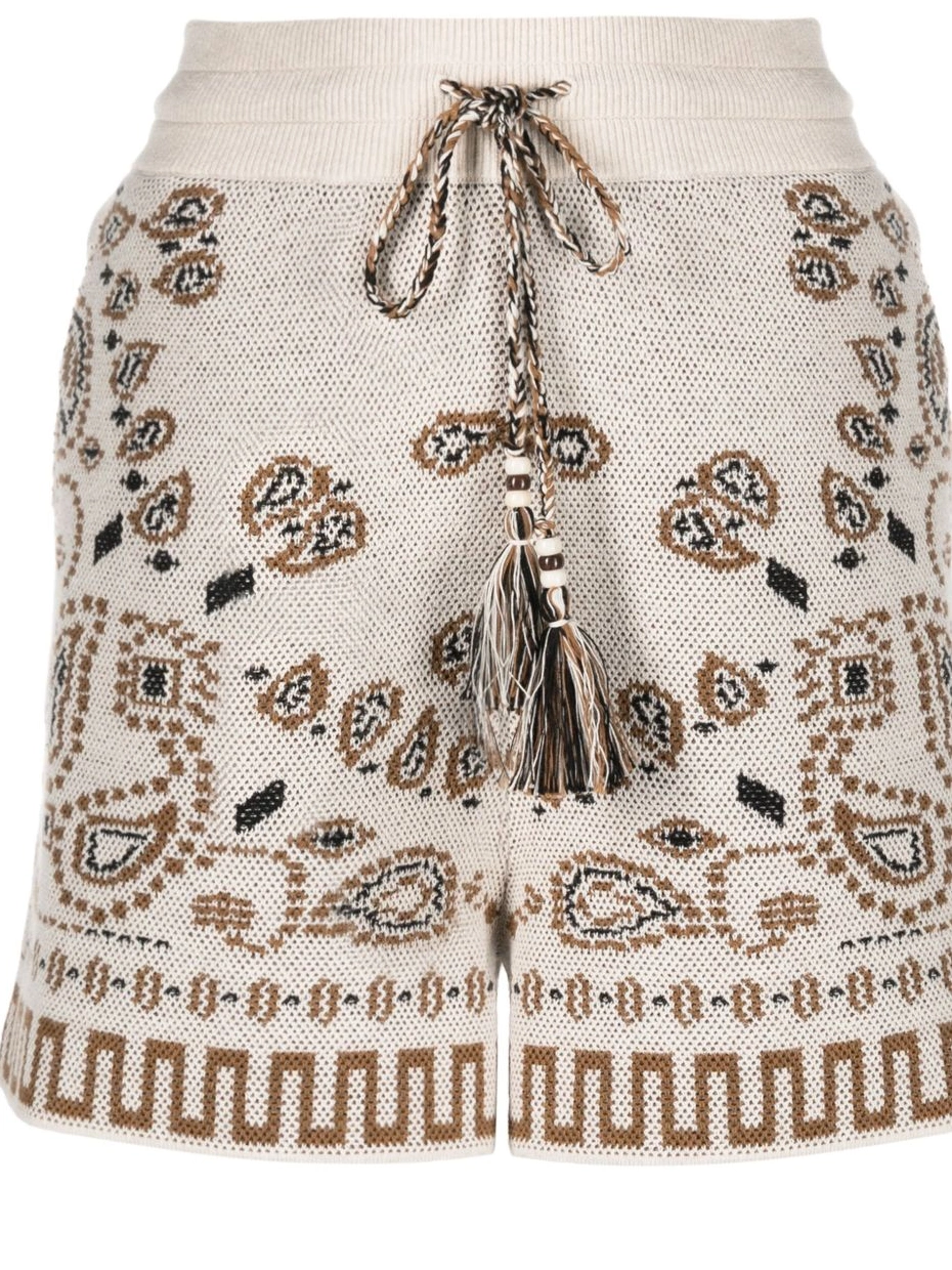 Affordable cotton-pique shorts Alanui bandana-jacquard Women 0717